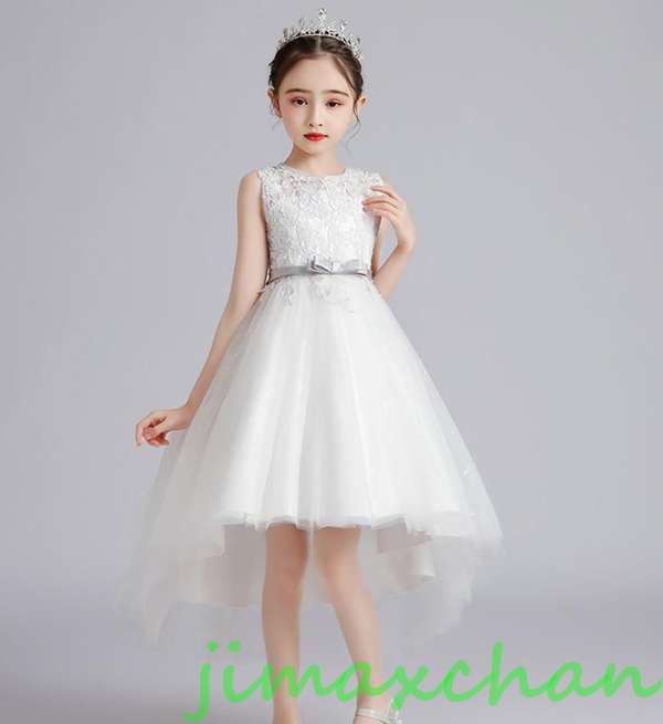 新生活 サマー 子供服 ジュニア 女の子ワンピース ドレス カラードレス フラワーガール 丸首演出 お嫁さん/ピアノ 発表会?結婚式?七五三 出産祝い 記念日 ...