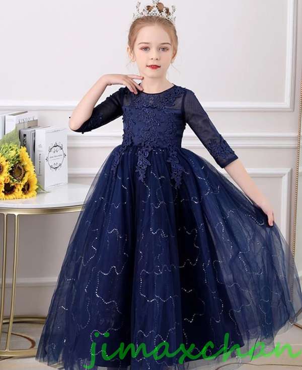 新生活 サマー /120-170cm 子供服 女の子ワンピース ドレス カラードレス フラワーガール 丸首 花編 演出 お嫁さん/ピアノ 発表会?結婚式?七五三