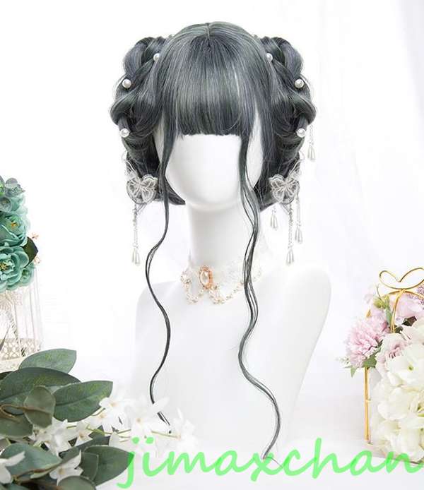 新生活 サマー 長60cm/変装 Lolita系 ウィッグ ロリータ 原宿風 かつら 前髪 レディース コスプレウィッグ 耐熱ウィッグ コスチューム 仮装 大人用