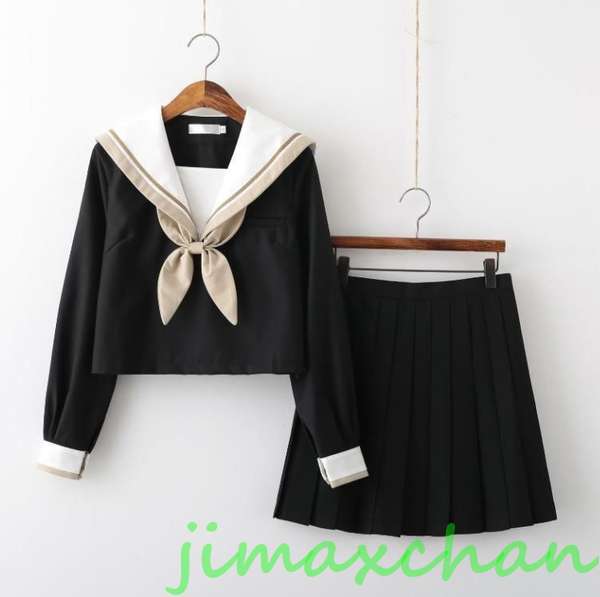 新生活 サマー 長袖/中袖 短袖 上下セット セーラー服 JK系フリルスカート パーティグッズ 制服 学生 ユニフォーム 卒業式 入学式 コスチューム スカート