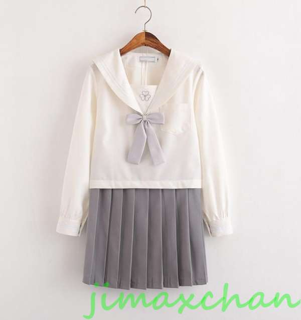 新生活 サマー 長袖/中袖 短袖 上下セット セーラー服 JK系フリルスカート パーティグッズ 制服 学生 ユニフォーム 卒業式 入学式 コスチューム スカート