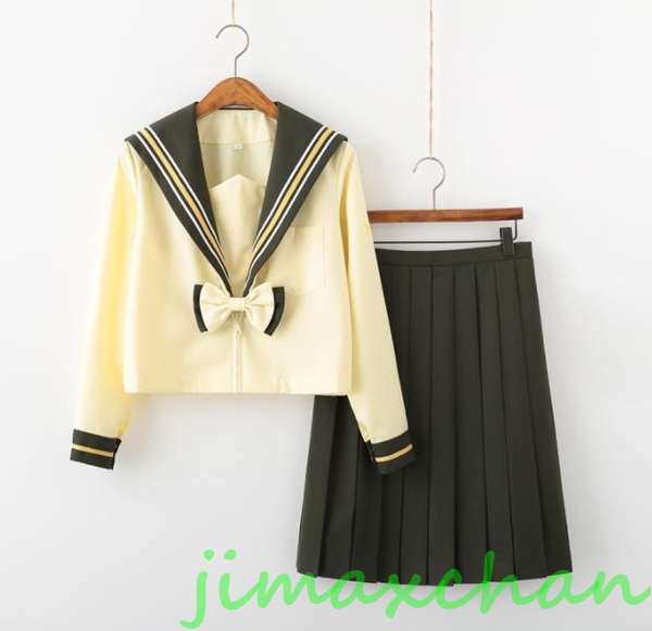 新生活 サマー 長袖/中袖 短袖 上下セット セーラー服 JK系フリルスカート パーティグッズ 制服 学生 ユニフォーム 卒業式 入学式 コスチューム スカート