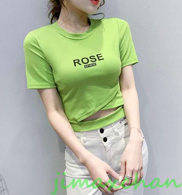 新生活 サマー S/M/L/XL/XXL/Tシャツ 半袖 タートルネック セーター レディースファッション タートル 胸開きタート セクシー ベアトップ Uネッ...