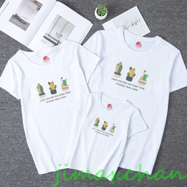 新生活 サマー 親子ペア 親子お揃い カップル 中袖 Tシャツ ユニセックス おそろい親子服 供 ギフト お揃い服 服 夏 旅行 海