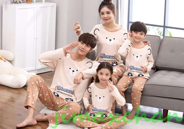 新生活 サマー 親子お揃い カップル ボーダー ユニセックス 家族 パジャマ お 揃い ルーム ウェア おそろい親子服 プレゼント ペア 長袖 春秋