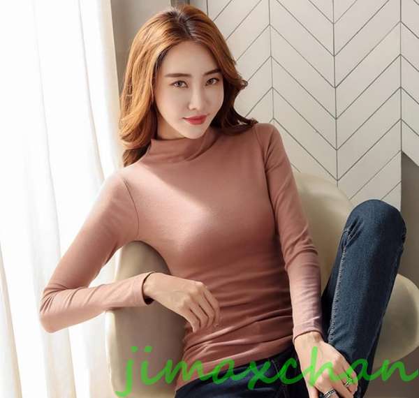 新生活 サマー 秋 冬 秋冬 Tシャツ 長袖 レナー 無地 レディース ミディアム丈 オールシーズン 肌着 インナー ルームウェア タートルネック