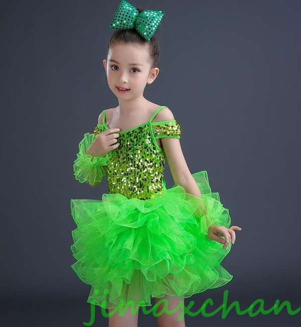 新生活 サマー 女の子 ラテン 演出 体操 発表会 ダンス衣装 キッズ ジュニア ダンスウェア ダンスウェア 児童 ドレス ワンピース 花柄 ふわふわ