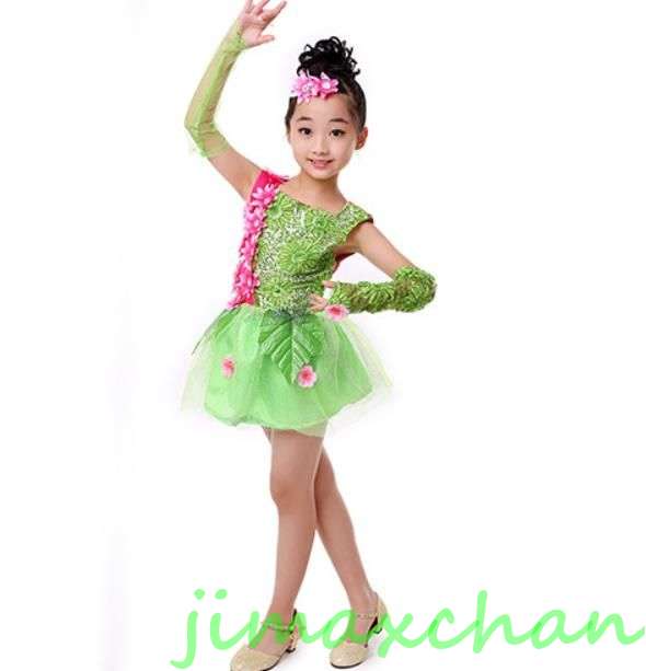 新生活 サマー 女の子 ラテン 演出 体操 発表会 ダンス衣装 キッズ ジュニア ダンスウェア ダンスウェア 児童 ドレス ワンピース 花柄 ふわふわ