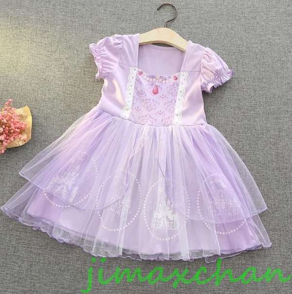 新生活 サマー キッズ 子供服 女の子 ワンピース ドレス カラードレス フラワーガール 丸首 花編 演出 お嫁さん/ピアノ 発表会?結婚式?七五三 記念日 撮...