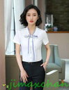新生活 サマー 2color 中袖 通勤オフィス ワイシャツ シャツ ブラウス ビジネス レディース シャツ 制服 フォーマル オフィス ワイシャツ トップス スーツ リクルート