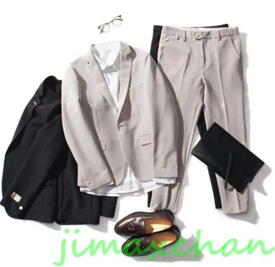 新生活 サマー 春夏 メンズ 男性 コート ビジネススーツ パンツスーツ 長袖 OL オフィス トップス 事務服 ビジネス 洗える 2点セット 紳士 結婚式 忘年会司会者 入学