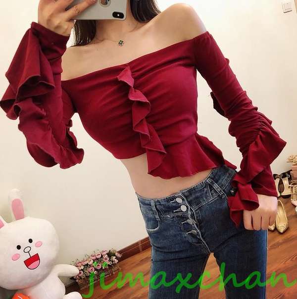 新生活 サマー 胸開き Tシャツ 長袖 タートルネック セーター レディースファッション タートル 胸開きタート セクシー Vネック ベアトップ ベアトップ オ...