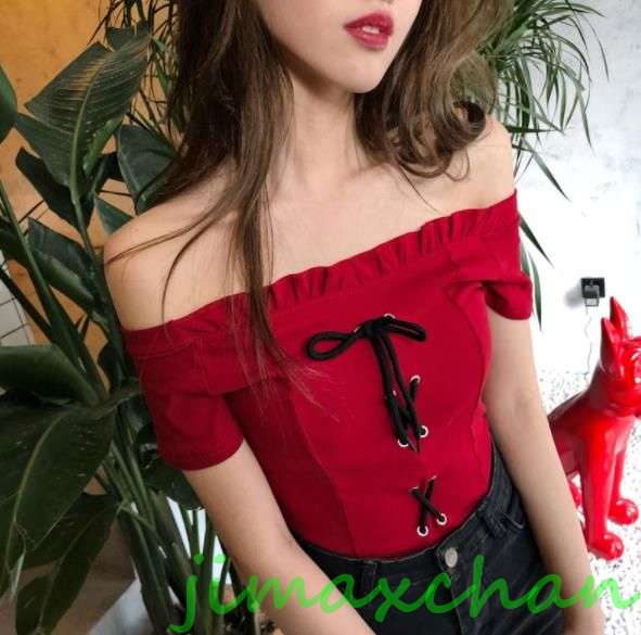 新生活 サマー 胸開き Tシャツ 半袖 タートルネック セーター レディースファッション タートル 胸開きタート セクシー Vネック ベアトップ ベアトップ ニ...