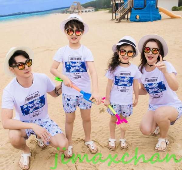 新生活 サマー 親子ペア 親子お揃い Tシャツ パンツ ワンピース サンドレス ガウチョパンツ カップル 中袖 Tシャツ ユニセックス おそろい親子服