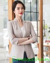 新生活 サマー 2color 春夏 コートトップス 七分袖 ビジネス レディース コード 通勤/オフィス/ トップス 制服 事務服 入学 フォーマル 忘年会/洗...