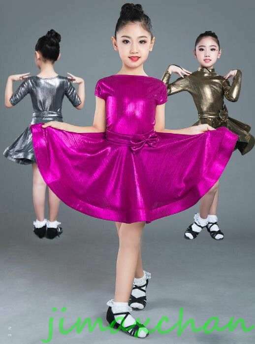 新生活 サマー 5色 ラテン ワンピース 女の子 レオタード ラテン 演出 体操 発表会 ダンス衣装 キッズ ジュニア ダンスウェア レッセン着 ダンスウェア ...