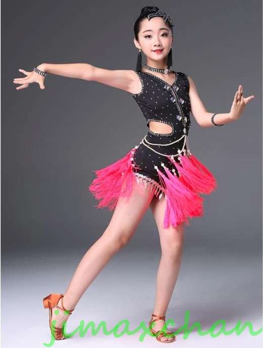 新生活 サマー ラテン ワンピース 女の子 レオタード ラテン 演出 体操 発表会 ダンス衣装 キッズ ジュニア ダンスウェア レッセン着 ダンスウェア 児童 ...