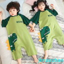 新生活 キッズ パジャマ オールインワン ロンパース ルームウェア 男の子 綿 女の子 可愛い 恐竜柄 夏物 寝巻き ホームウェア 子供 キッズ用 薄手 子供 ...