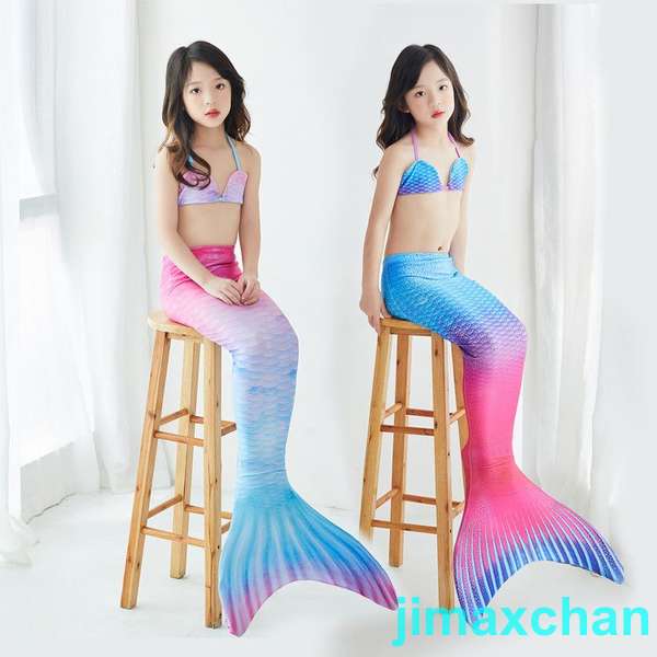新生活 人魚水着 2点セット 子供水着 キッズ 子供 ビキニ水着 セパレート ラッシュガード 水着 女の子 セパレート 女の子 ガールズ ジュニア キッズ 子供...