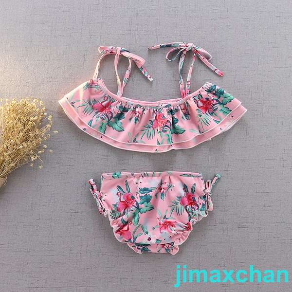 新生活 水着 女の子 トップス パンツ2点セット 子ども 子供 水着 ベビー水着 女児 子供用 こども 女子 みずぎ かわいい 赤ちゃん 90 100 110 ...