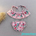 新生活 水着 女の子 トップス パンツ2点セット 子ども 子供 水着 ベビー水着 女児 子供用 こども 女子 みずぎ かわいい 赤ちゃん 90 100 110 120 130 140cm(4)