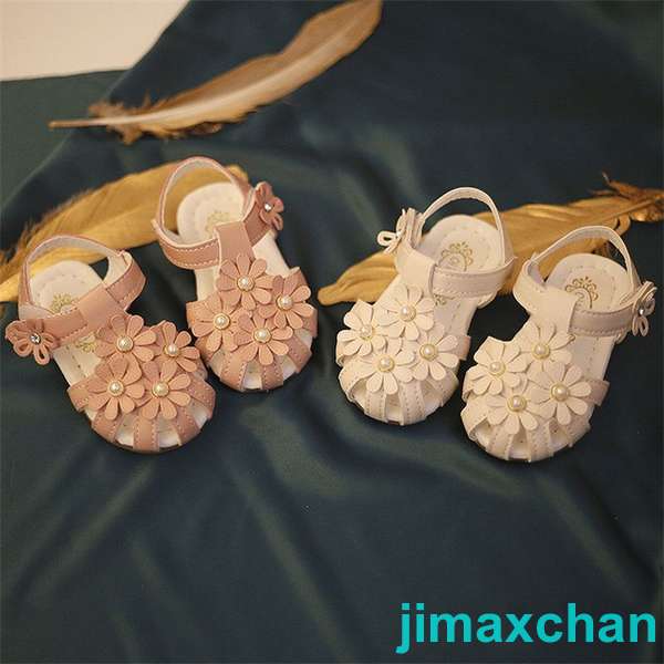 新生活 女の子 ベビーサンダル 夏用 ベビーシューズ 子供靴 幼児靴 キッズ おしゃれ マジックテープ 可愛い ジュニア 夏用 着脱簡単 0〜2歳 出産祝い プ...