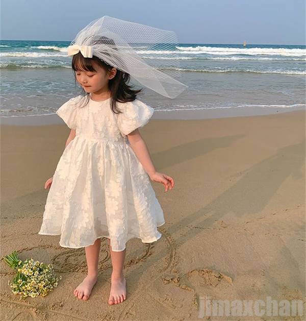 新生活 韓国風 子供服 ワンピース ベビー服 半袖 パフスリーブ トップス 花柄 可愛い ゆったり カジュアル