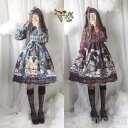 新生活 lolita ロリータ ワンピース 春秋ワンピース 通販 文化祭 学園祭 衣装 ブラウン/グリーン S/M/L コスプレ ハロウイン 可愛い 姫様 2点セット ロリィタ風ワンピ ゴスロリ
