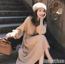 新生活 春秋ワンピース レディース ニットワンピース 長袖 無地 カジュアル 優雅 春秋 ミモレワンピ 二次会 結婚式 卒業式 入学式 パーティー OL 仕事 3色 アウトレッ