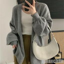 新生活 コート カーディガン 5colors モカ グレー ホワイト ベージュ ブラック ニット だるい風 韓国風 可愛い ゆったり ふんわり おしゃれ ファッションコーデ 暖かい