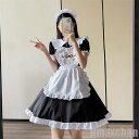 新生活 メイド服 ロリィタ lolita ロリータ ワンピース コスチューム 飾り付き エプロン 髪飾り 刺? 文化祭 学園祭 メイドカフェ Lolita コスプレ衣装 アニメ 可愛い
