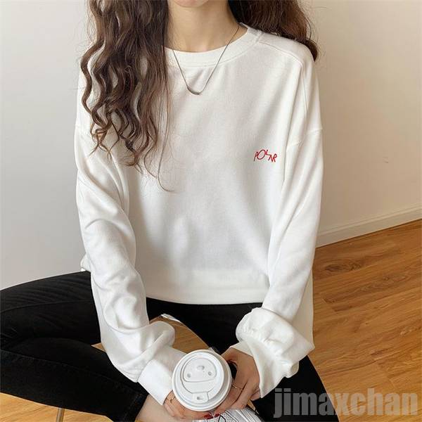 新生活 パーカー 綿 アルファベット レーディス かっこいい だるい風 スウェット トレーナー カジュアル トップス 長袖 春 秋 体型カバー オーバーサイズ ゆったり ホワイト ふんわり