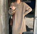 新生活 ニットワンピース レディース 春秋 膝上丈 長袖 体型カバー カジュアル 大人可愛い 森ガール 着回し 20代30代40代50代60代
