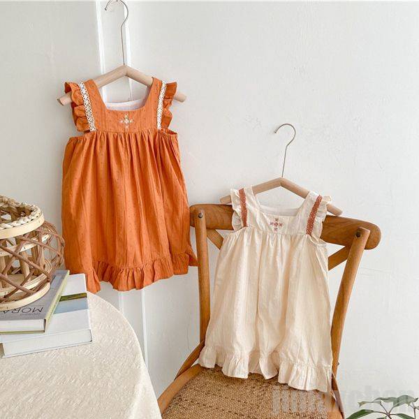 新生活 夏 半袖 ワンピース 女の子 子供服 フレア キッズ キッズ フレアワンピースドレス おしゃれ 夏ワンピース キュート 洋服 キッズワンピース 韓国子供...