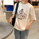 新生活 tシャツ レディース 半袖 ロゴ プリント トップス カットソーゆったり シンプル 韓国 ファッション 大きいサイズ カジュアル 大人 通勤 通学 春秋