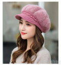 新生活 レディース 大人デザイン 女性 帽子 秋 冬 おしゃれ かわいい 防寒 フリース ベレー帽 あったか 7colors レッド 赤 ワイン パープル グレ...
