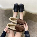 新生活 スリッポン モカシン ローファー フラットシューズ 厚底 楽ちん レディース おしゃれ 可愛い シューズ 靴 裏起毛 秋冬もこもこ ラウンドトゥ 防滑 ...