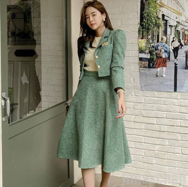 新生活 秋冬ーツ 2点セット ジャケット スカート 膝丈スカート レディース オシャレ 洋服 宴会 二次会 コンサート