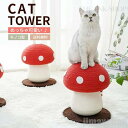 新生活 キャットタワー キノコ 小型 爪とぎポール キャットスクラッチポール 爪研ぎ 猫 ねこ 猫タワー キャットツリー ミニ 支柱 室内 小型 おもちゃ 爪と...