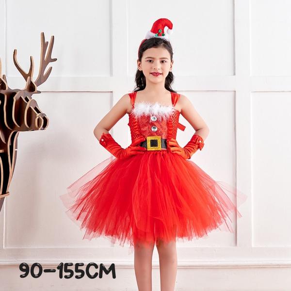 新生活 気楽 Xmas 定番 サンタ コスプレ衣装 サンタ 衣装 子供 サンタ コスチューム キッズ 子供服 サンタクロース 帽子付き 女の子 クリスマス 衣装...