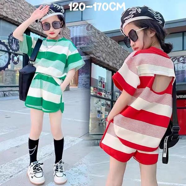 新生活 気楽 キッズ 夏服 セットアップ 女の子 夏 半袖シャツ おしゃれ かわいい 子ども服 上下セット 120 130 140 150 160 170 子供...