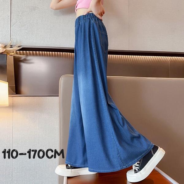 新生活 気楽 キッズ 夏服 ロングパンツ 接触冷感 キッズ ひんやりパンツ ワイドパンツ ロングパンツ ウエストゴム 春夏体型カバー プルオンパンツ ストレッチ...