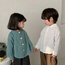新生活 気楽 韓国こども服 春服 夏服 綿生地 立ち襟 シャツ ブラウス 女の子 キッズ 子供服 子供 子ども 男の子 白シャツ スタンドカラー 長袖 服 こど...