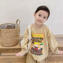 新生活 気楽 韓国こども服 春物 トップス デザイントップス ユニセックス お揃いコーディ 切りっぱなし プリントシャツ カジュアルトップス 個性的 80-130CM ベージュ ダークグレー