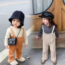 新生活 気楽 80-130CM 子供服 ボトムス パンツ ストラップ 女の子 キッズ サロペットパンツ オーバーオール 子供 女の子 ブラウス ニット 秋冬