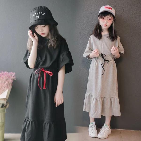 新生活 気楽 子供服 セットアップ110-160 韓国子ども服 女の子 キッズ 発表会 夏 スカート ガールズ 姫系 上下 tシャツ+スカート 韓国 可愛い カ...