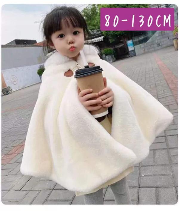 新生活 気楽 ポンチョ 子ども キッズファー 女の子 子供服 カーディガン 秋冬 暖か ジュニア キッズ もこもこ 防寒 子どもマント アウター 子供ポンチョ ...