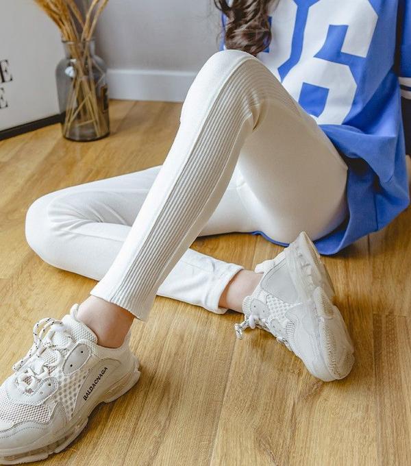 新生活 気楽 レギンス キッズ レギンス 白 レギンスパンツ リブ スポーツ ダンス 黒 女の子 レギパン ストレッチレギンス 子供服 こども コットン パンツ...