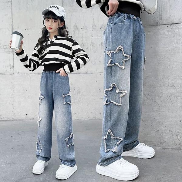 新生活 気楽 韓国こども服 デニムパンツ 春 キッズ 長ズボン キッズ デニムジョガーパンツ 120 130 140 150 160 170 キッズ コーデュロ...