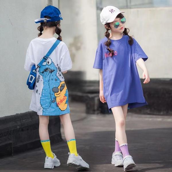 新生活 気楽 Tシャツ 子供服 女の子 ワンピース キッズ ジュニア 夏 半袖 ロングT 子供ドレス dress カジュアル おしゃれ 可愛い 通学着 通園着 ...